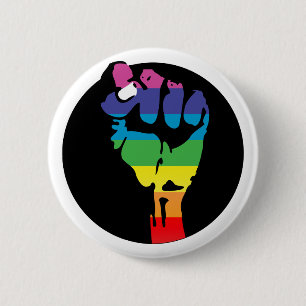 Regenbogenfaust Button