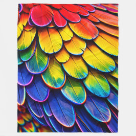 Regenbogenfeder-Schuppen luxuriöse Fleece-Decke v Fleecedecke