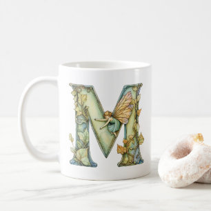 Regenbogenfee Anfangsbuchstabe 'M' Kaffeetasse