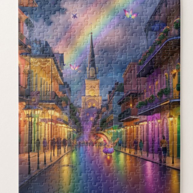 Regenbogenfeen im französischen Viertel New Orlean Puzzle (Von Creator hochgeladen)