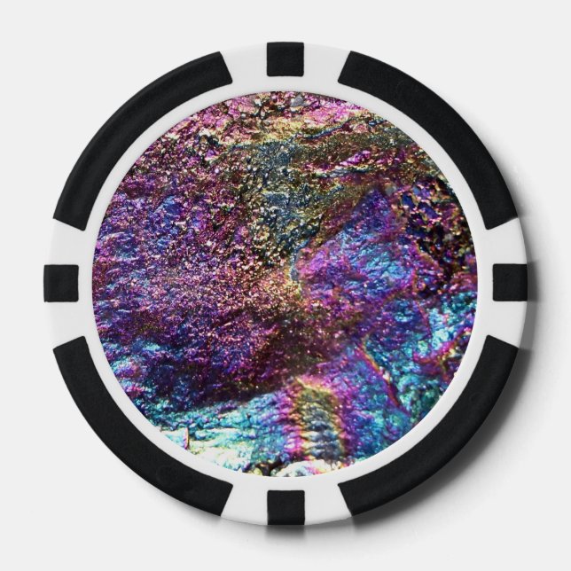 Regenbogenfelsen Pokerchips (Vorderseite)