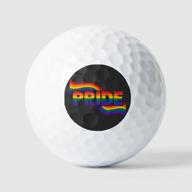 Regenbogenfest der Stolzfeier Golfball (Vorderseite)