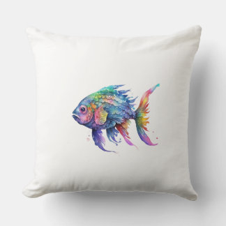 Regenbogenfisch 2 Groß Kissen