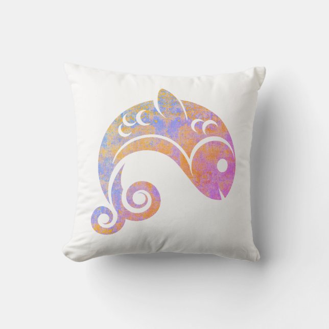 Regenbogenfisch Kissen (Vorderseite)