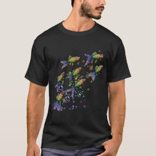 Regenbogenfisch mit Blasen T-Shirt