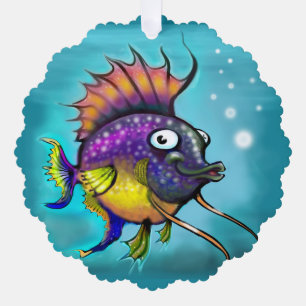 Regenbogenfisch Ornament Karte