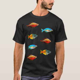 Regenbogenfisch Süßes Design Für Fischliebhaber T-Shirt