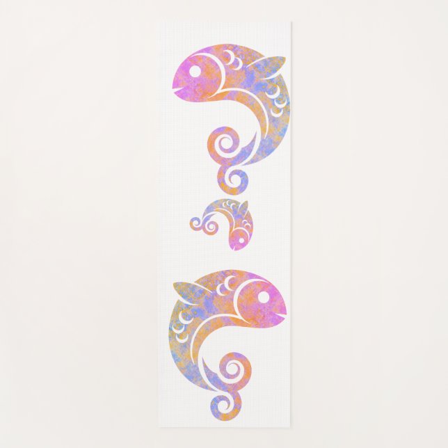 Regenbogenfisch Yogamatte (Vorderseite)