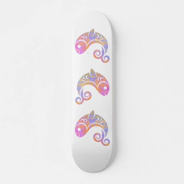 Regenbogenfische Skateboard (Vorne)