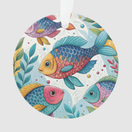 Regenbogenfische unter Wasser Ornament