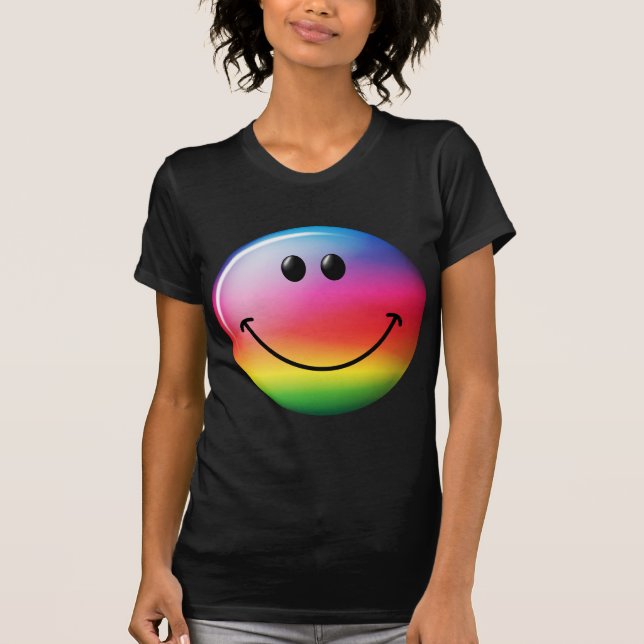 Regenbogenfläche T-Shirt (Vorderseite)
