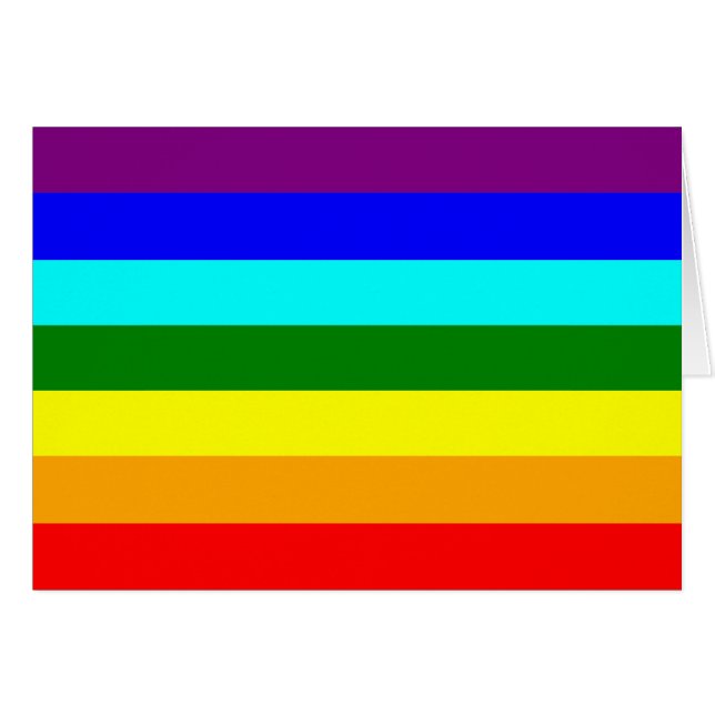 Regenbogenflagge (Vorderseite (Horizontal))
