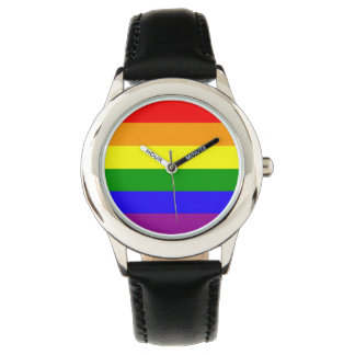 Regenbogenflagge Armbanduhr