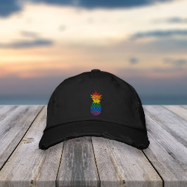 Regenbogenflagge Bestickte Baseballkappe