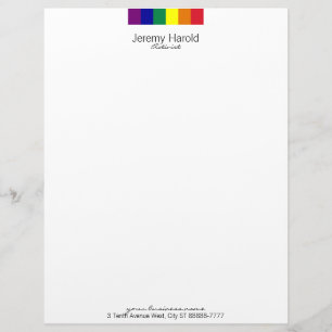 Regenbogenflagge Briefkopf