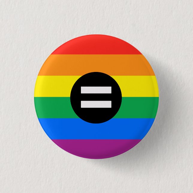 Regenbogenflagge Button (Vorderseite)