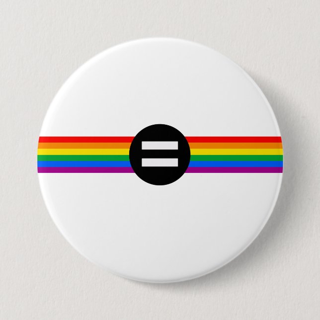 Regenbogenflagge Button (Vorderseite)