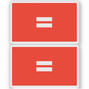 Regenbogenflagge der Gleichheit Aufkleber