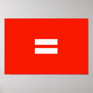 Regenbogenflagge der Gleichheit Poster