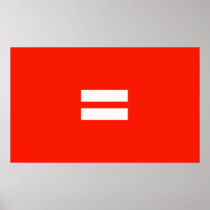 Regenbogenflagge der Gleichheit Poster