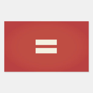 Regenbogenflagge der Gleichheit Rechteckiger Aufkleber