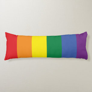 Regenbogenflagge der Schwulen- und Lesbenbewegung Seitenschläferkissen