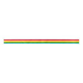 Regenbogenflagge farbenfroh gestreift satinband