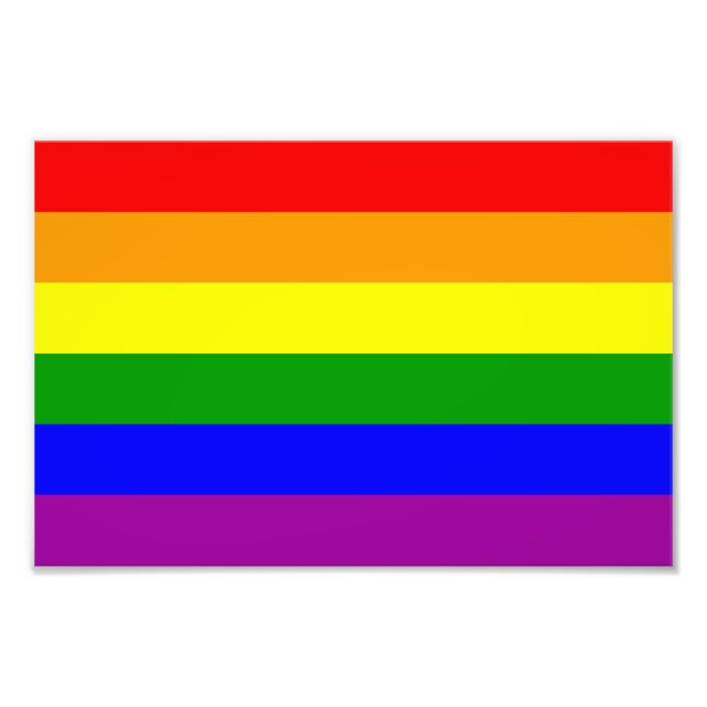 Regenbogenflagge Fotodruck (Vorne)