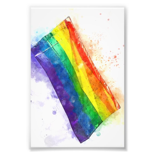 Regenbogenflagge Fotodruck (Vorne)