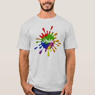 Regenbogenflagge Gay Pride Splash T-Shirt