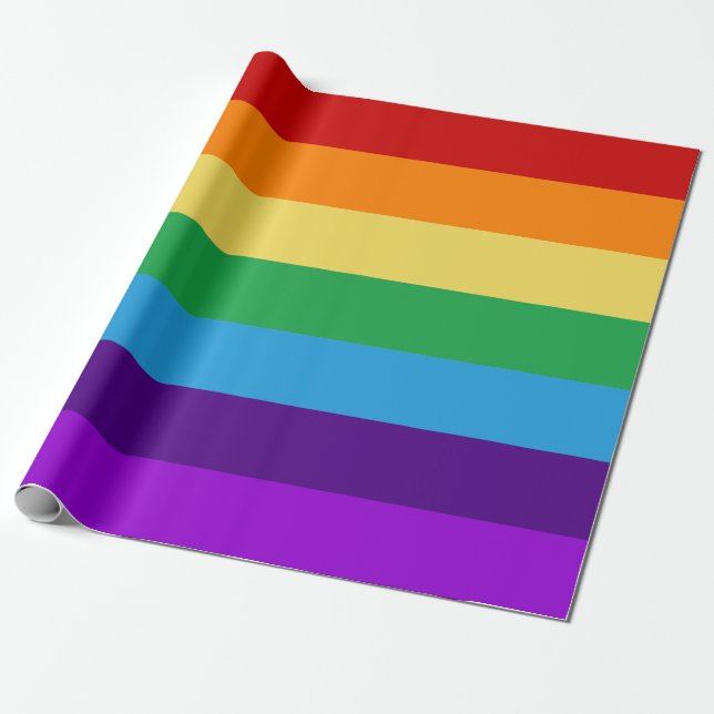 Regenbogenflagge Geschenkpapier (Ungerollt)
