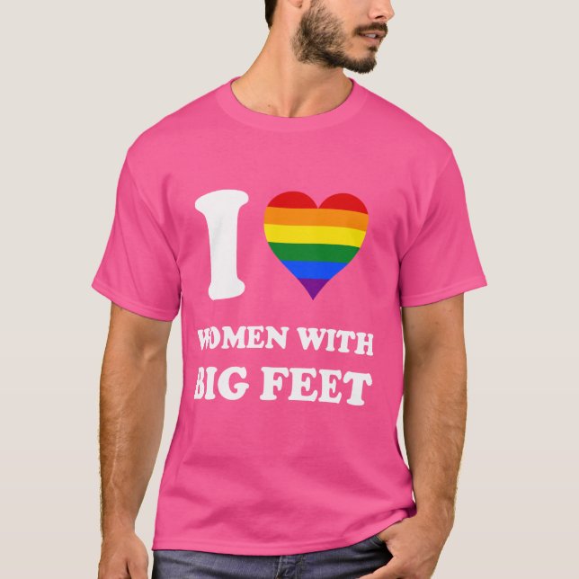 Regenbogenflagge I Liebe T-Shirt (Vorderseite)