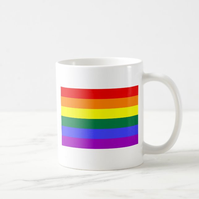 Regenbogenflagge Kaffeetasse (Rechts)