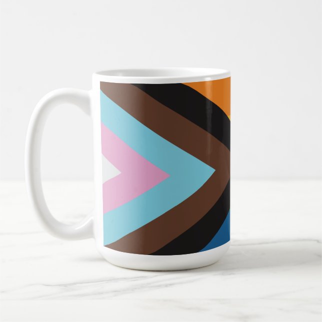 Regenbogenflagge Kaffeetasse (Links)