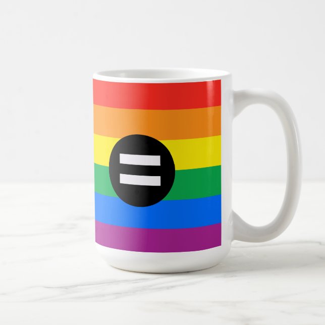 Regenbogenflagge Kaffeetasse (Rechts)