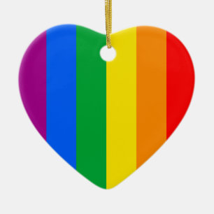 Regenbogenflagge Keramik Ornament
