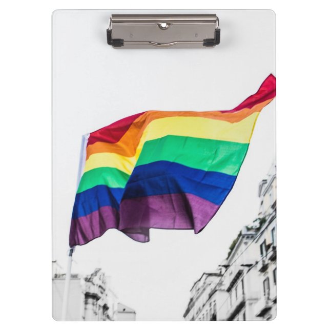 Regenbogenflagge Klemmbrett (Vorderseite)
