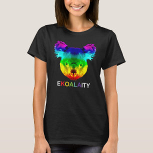 Regenbogenflagge Koala Pun Niedlicher Gay Pride Lg T-Shirt