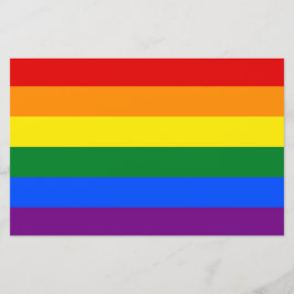 Regenbogenflagge (LGBT) Briefpapier