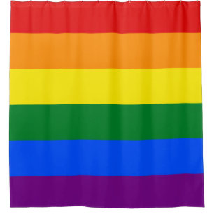 Regenbogenflagge (LGBT) Duschvorhang