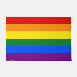 Regenbogenflagge (LGBT) Fußmatte