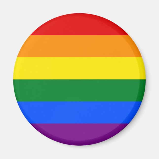 Regenbogenflagge (LGBT) Magnet (Vorne)