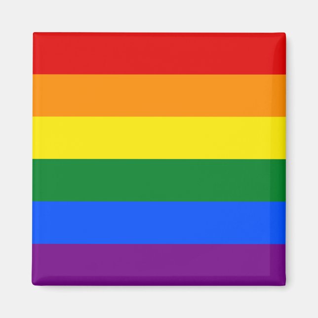 Regenbogenflagge (LGBT) Magnet (Vorne)