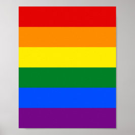 Regenbogenflagge (LGBT) Poster