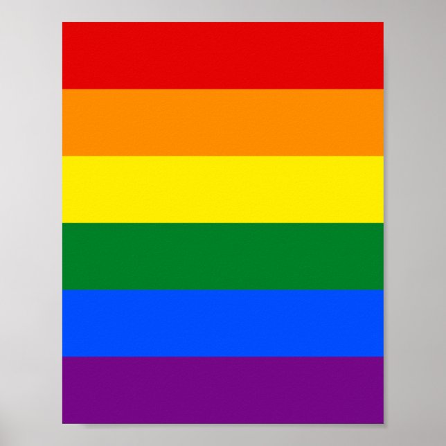 Regenbogenflagge (LGBT) Poster (Vorne)