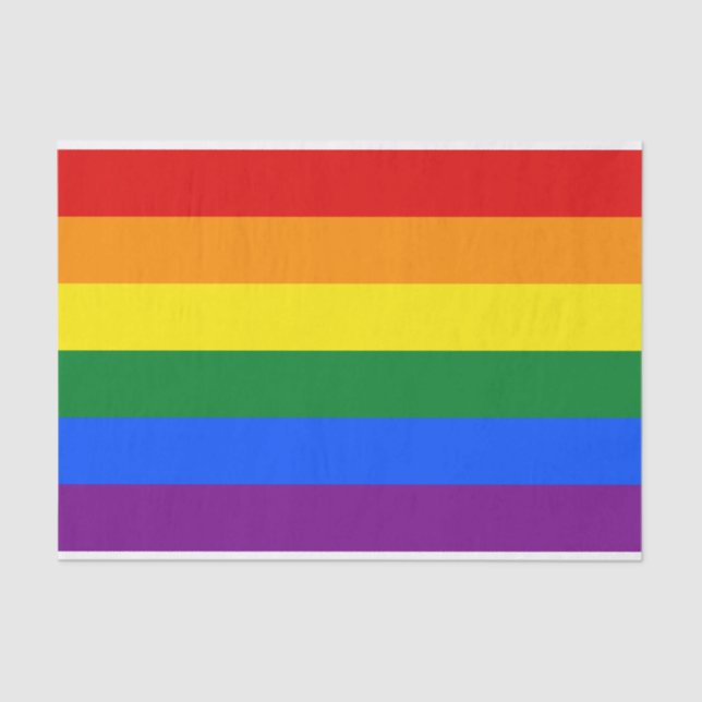 Regenbogenflagge (LGBT) Seidenpapier (Vorderseite)