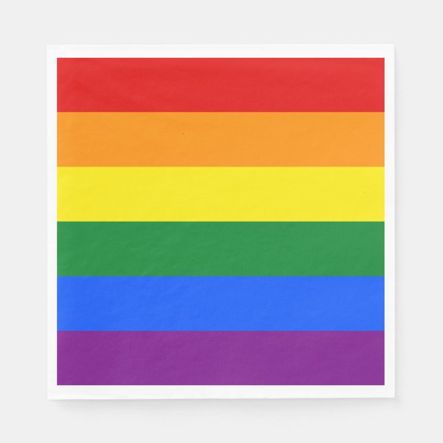 Regenbogenflagge (LGBT) Serviette (Vorderseite)