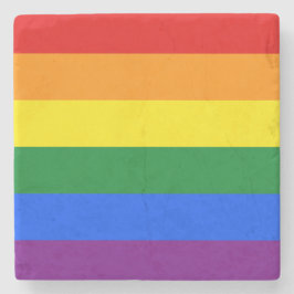 Regenbogenflagge (LGBT) Steinuntersetzer