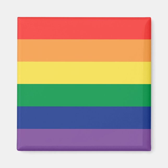 Regenbogenflagge Magnet (Vorne)