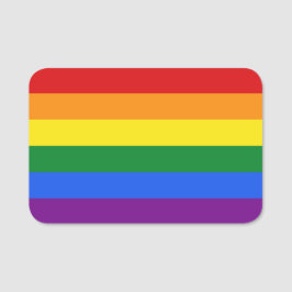 Regenbogenflagge Namensschild